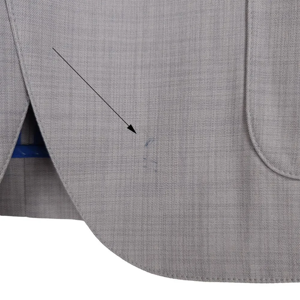 Alfani Mens Slim Fit Blazer Sz Large Light Grey Lightweight Stretch *Defect*